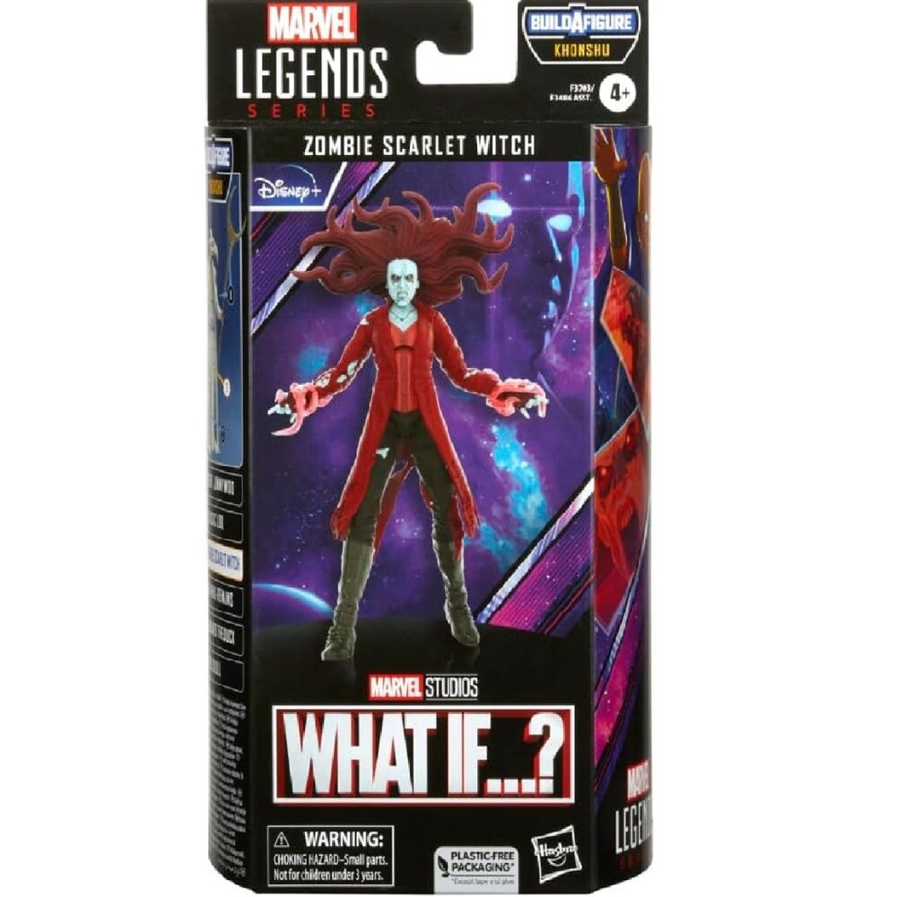 Marvel Legends What If Zombie Scarlet Witch 6-Inch Action Figure BAF Khonshu